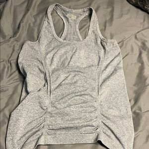 Athleta Light Gray Racerback Tank Top